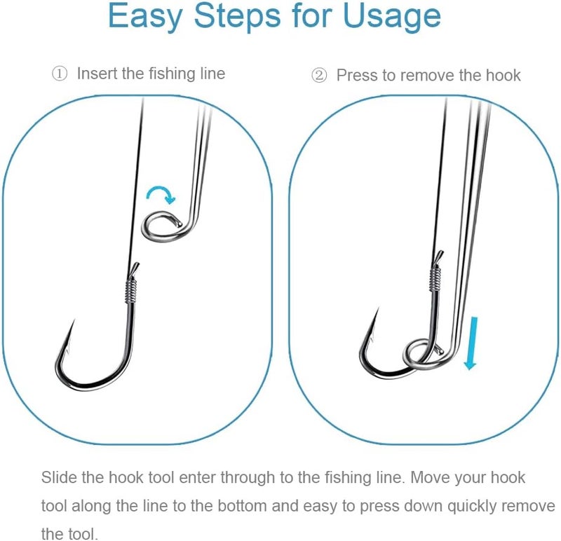Zitehya Fish Hook Remover Tool, 4 Pack Fishing Hook Quick Removal Devices with Storage Tube, Security Hook Extractor Equipment, Fishing Gear Dehooker Tools for Adult - Image 2